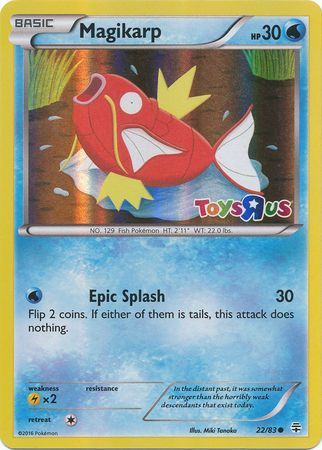 Magikarp (22/83) (Toys R Us Promo) [XY: Generations] | Tabernacle Games