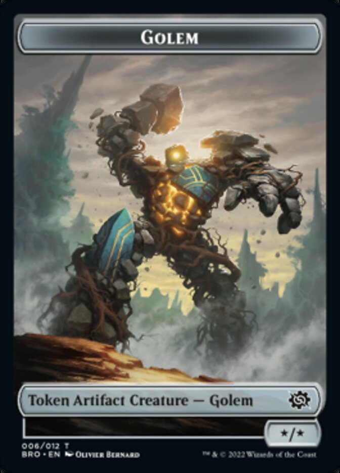 Golem Token [The Brothers' War Tokens] | Tabernacle Games