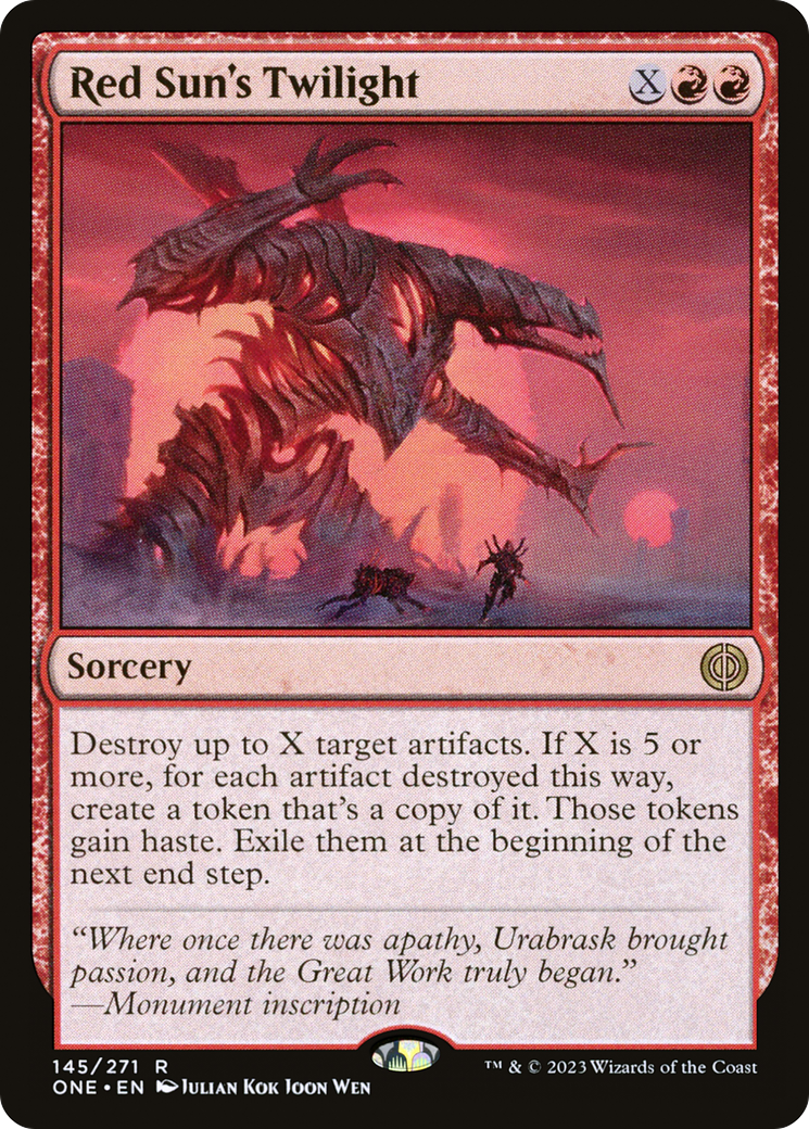 Red Sun's Twilight [Phyrexia: All Will Be One] | Tabernacle Games