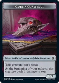 Goblin Construct // Illusion Double-sided Token [Zendikar Rising Tokens] | Tabernacle Games