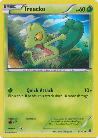 Treecko (6/160) (Sheen Holo) [XY: Primal Clash] | Tabernacle Games