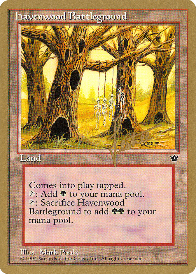 Havenwood Battleground (Bertrand Lestree) [Pro Tour Collector Set] | Tabernacle Games