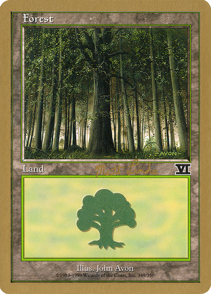 Forest (ml349) (Matt Linde) [World Championship Decks 1999] | Tabernacle Games
