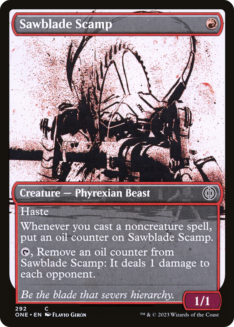 Sawblade Scamp (Showcase Ichor) [Phyrexia: All Will Be One] | Tabernacle Games