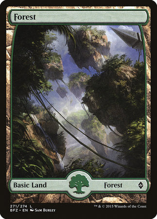 Forest (271) - Full Art [Battle for Zendikar] | Tabernacle Games