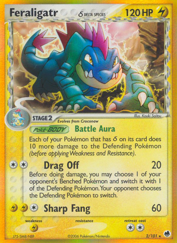 Feraligatr (2/101) (Delta Species) [EX: Dragon Frontiers] | Tabernacle Games