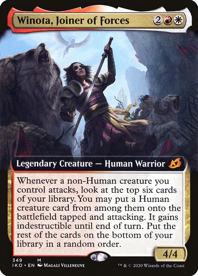 Winota, Joiner of Forces (Extended Art) [Ikoria: Lair of Behemoths] | Tabernacle Games