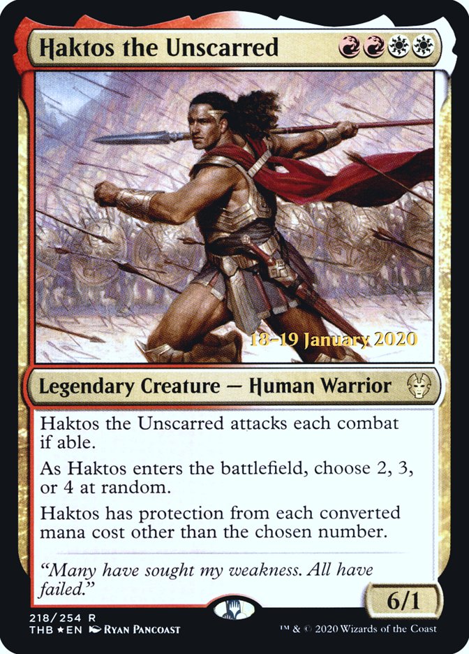 Haktos the Unscarred [Theros Beyond Death Prerelease Promos] | Tabernacle Games