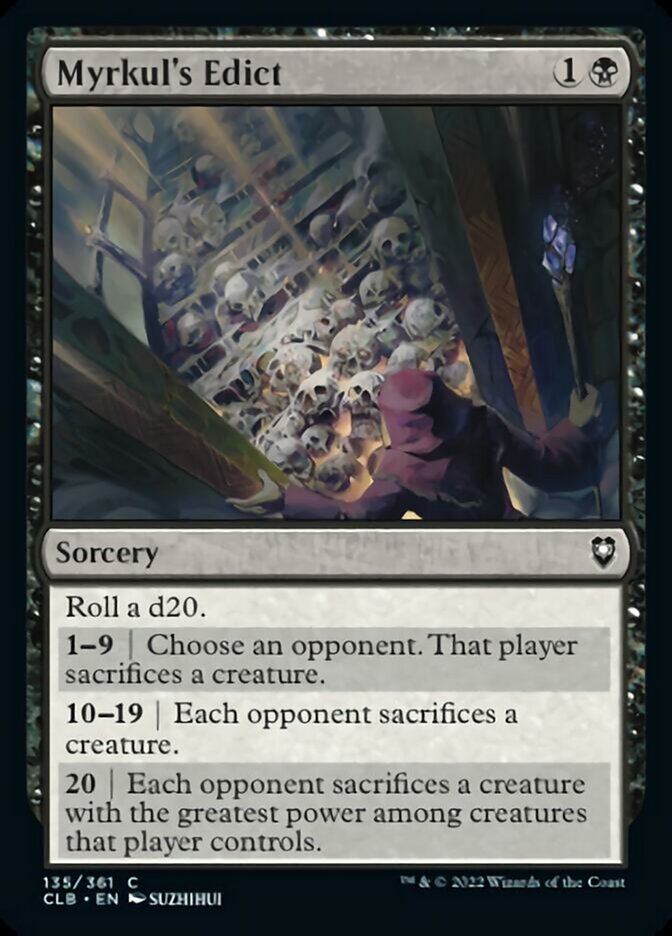 Myrkul's Edict [Commander Legends: Battle for Baldur's Gate] | Tabernacle Games