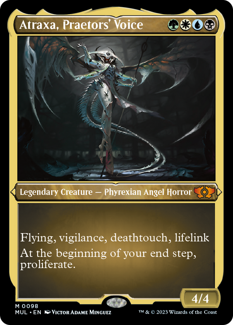 Atraxa, Praetors' Voice (Foil Etched) [Multiverse Legends] | Tabernacle Games