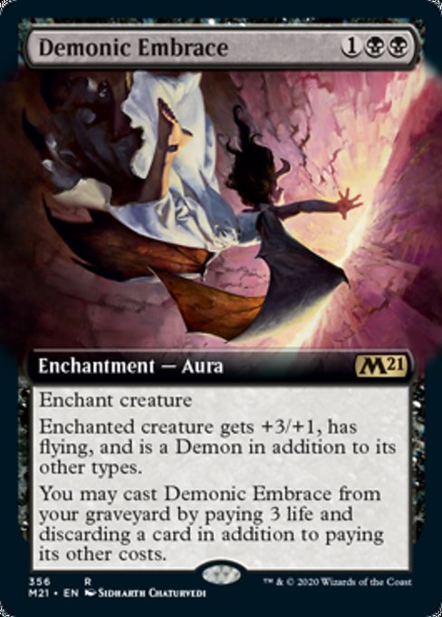 Demonic Embrace (Extended Art) [Core Set 2021] | Tabernacle Games