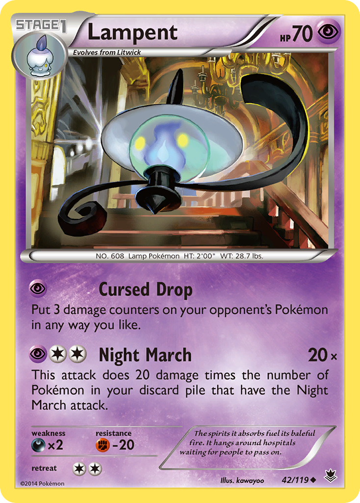 Lampent (42/119) [XY: Phantom Forces] | Tabernacle Games