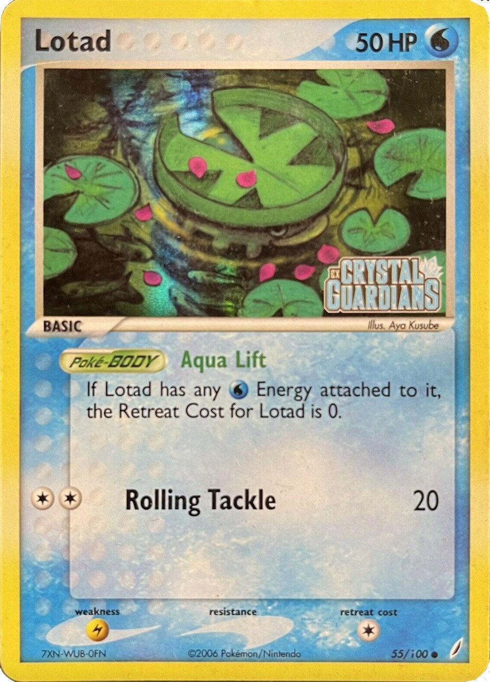 Lotad (055/100) (Theme Deck Exclusive) [EX: Crystal Guardians] | Tabernacle Games