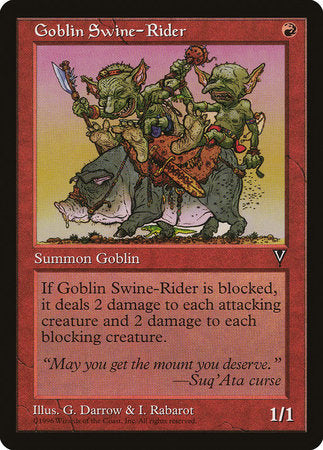 Goblin Swine-Rider [Visions] | Tabernacle Games