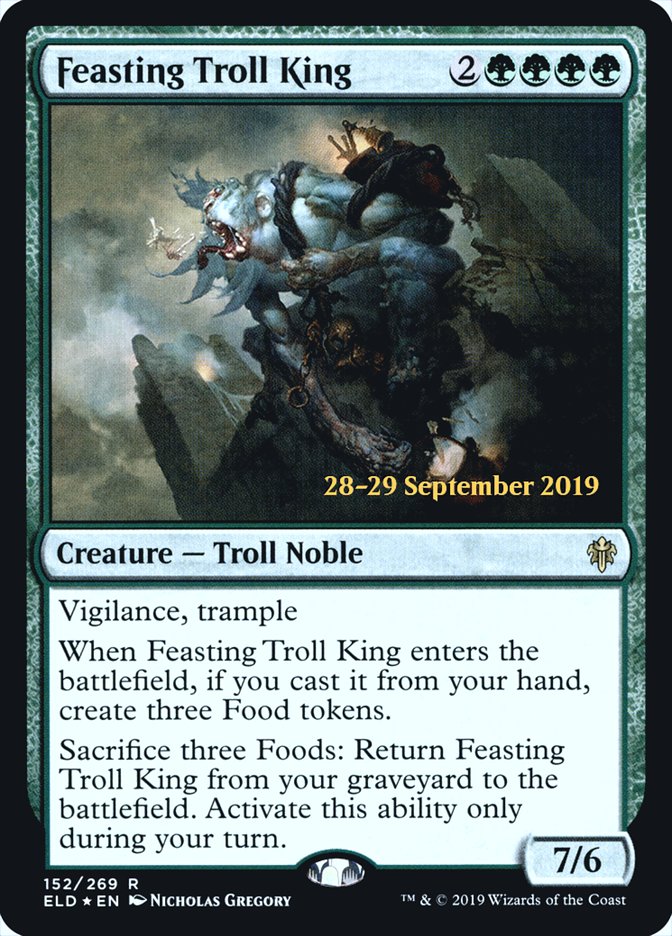 Feasting Troll King  [Throne of Eldraine Prerelease Promos] | Tabernacle Games