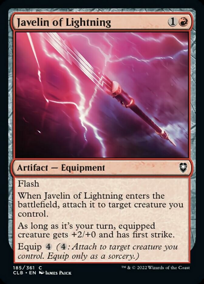 Javelin of Lightning [Commander Legends: Battle for Baldur's Gate] | Tabernacle Games