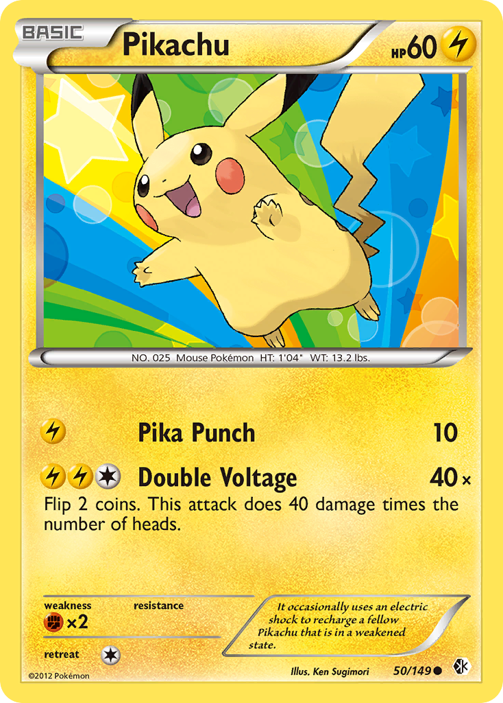 Pikachu (50/149) [Black & White: Boundaries Crossed] | Tabernacle Games