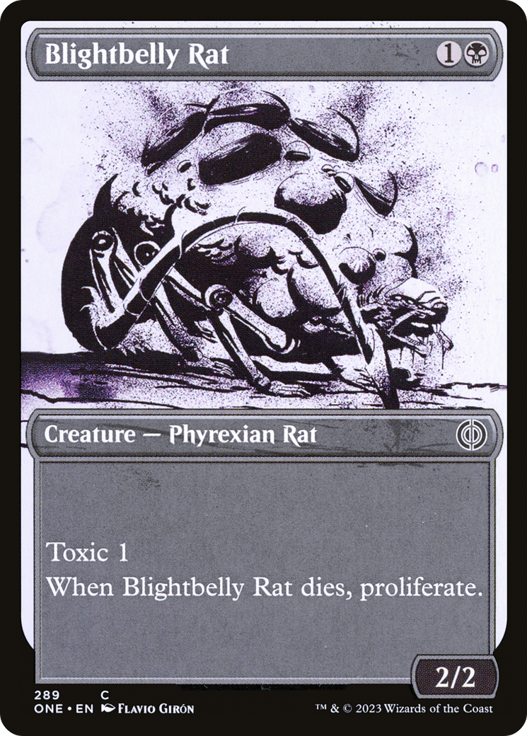 Blightbelly Rat (Showcase Ichor) [Phyrexia: All Will Be One] | Tabernacle Games