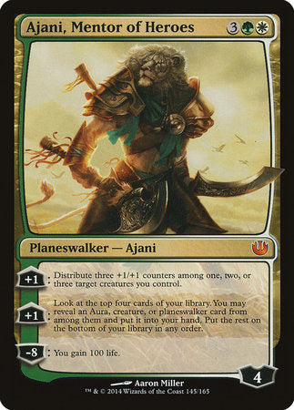 Ajani, Mentor of Heroes [Journey into Nyx] | Tabernacle Games