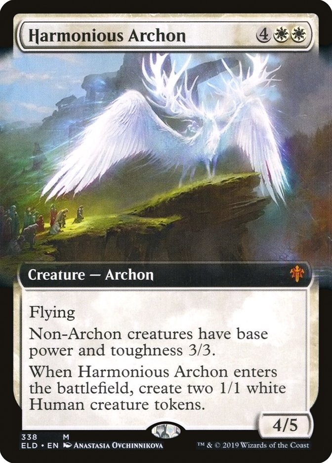 Harmonious Archon (Extended Art) [Throne of Eldraine] | Tabernacle Games