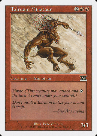 Talruum Minotaur [Classic Sixth Edition] | Tabernacle Games
