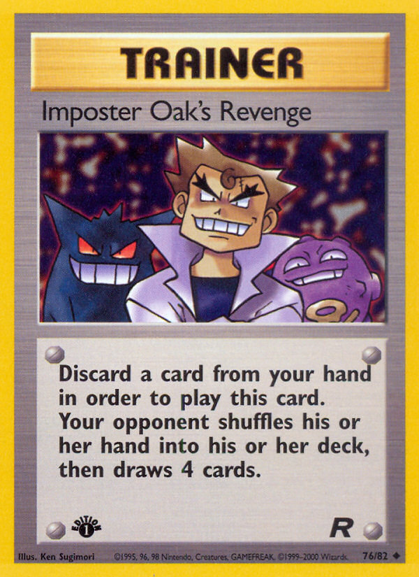 Imposter Oak's Revenge (76/82) [Team Rocket 1st Edition] | Tabernacle Games