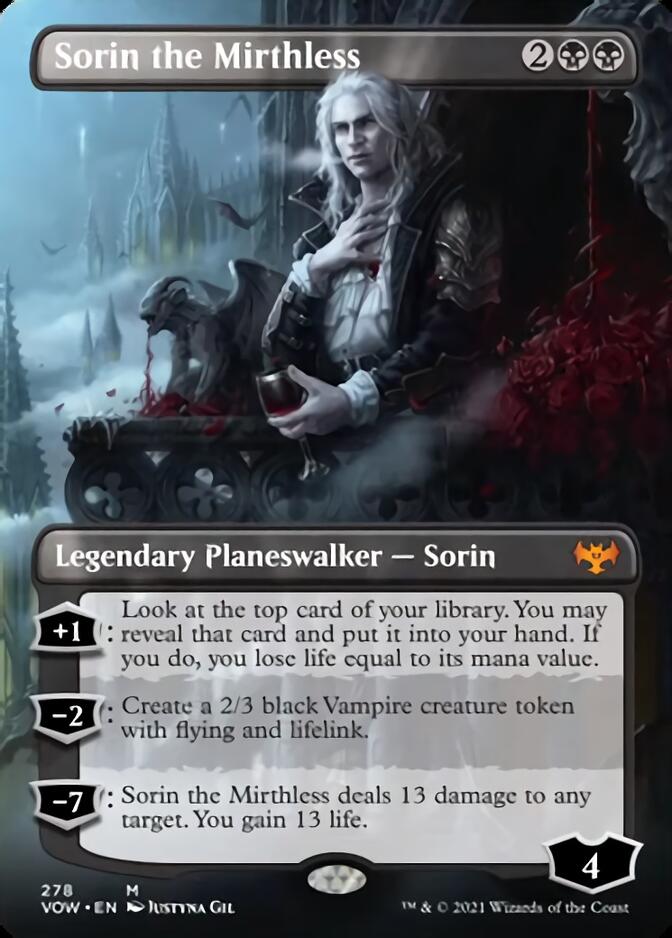 Sorin the Mirthless (Borderless) [Innistrad: Crimson Vow] | Tabernacle Games