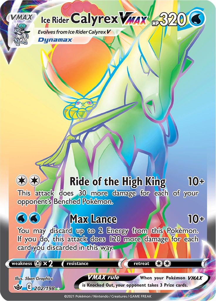 Ice Rider Calyrex VMAX (202/198) [Sword & Shield: Chilling Reign] | Tabernacle Games