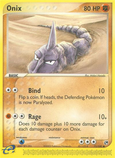 Onix (71/100) [EX: Sandstorm] | Tabernacle Games