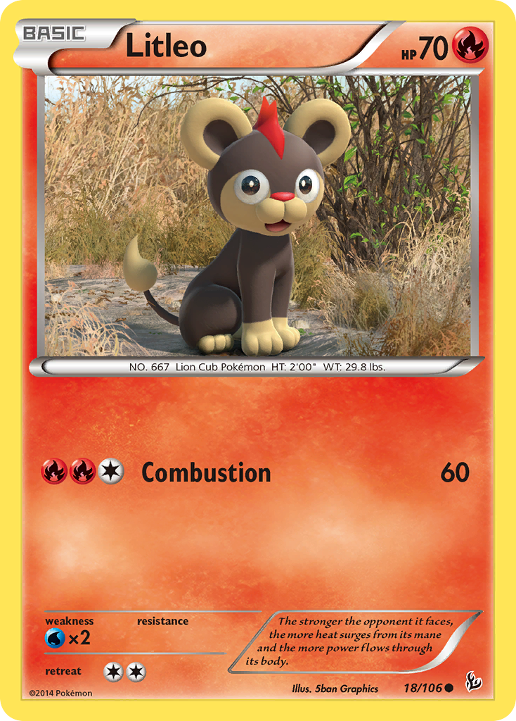 Litleo (18/106) [XY: Flashfire] | Tabernacle Games