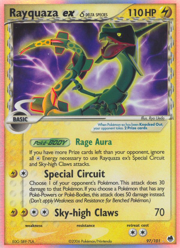 Rayquaza ex (97/101) (Delta Species) [EX: Dragon Frontiers] | Tabernacle Games