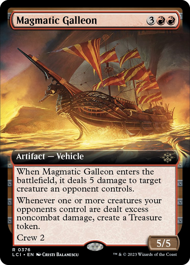 Magmatic Galleon (Extended Art) [The Lost Caverns of Ixalan] | Tabernacle Games