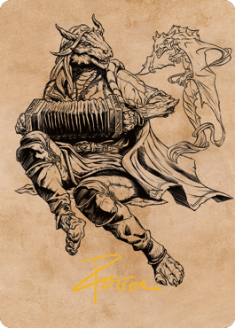 Korlessa, Scale Singer Art Card (Gold-Stamped Signature) [Commander Legends: Battle for Baldur's Gate Art Series] | Tabernacle Games