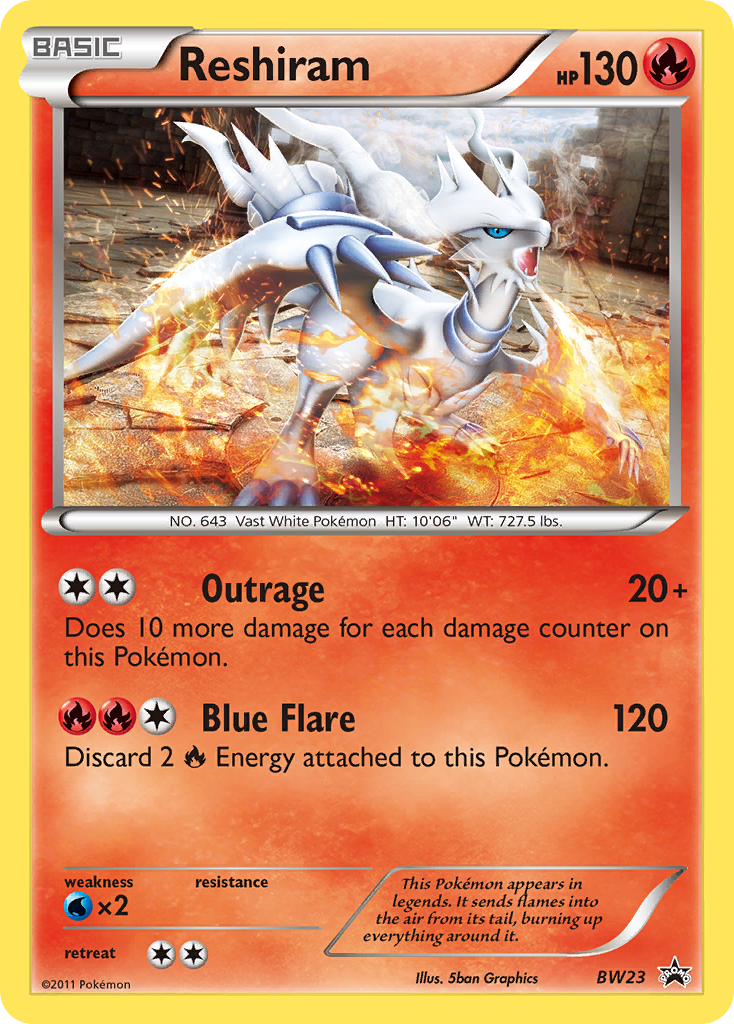 Reshiram (BW23) [Black & White: Black Star Promos] | Tabernacle Games