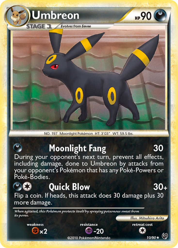 Umbreon (10/90) [HeartGold & SoulSilver: Undaunted] | Tabernacle Games