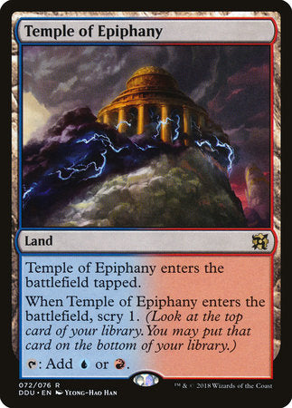 Temple of Epiphany [Duel Decks: Elves vs. Inventors] | Tabernacle Games