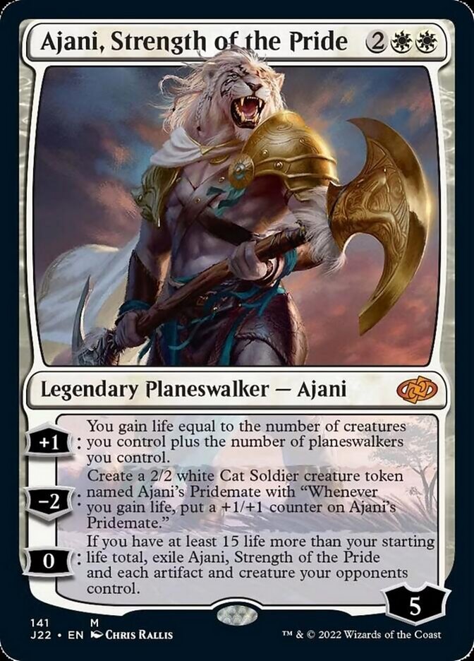 Ajani, Strength of the Pride [Jumpstart 2022] | Tabernacle Games