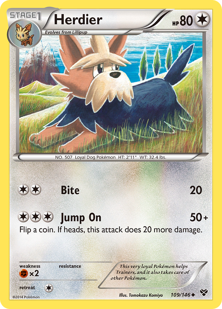 Herdier (109/146) [XY: Base Set] | Tabernacle Games