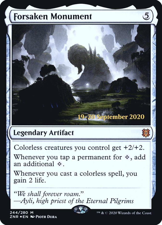 Forsaken Monument  [Zendikar Rising Prerelease Promos] | Tabernacle Games