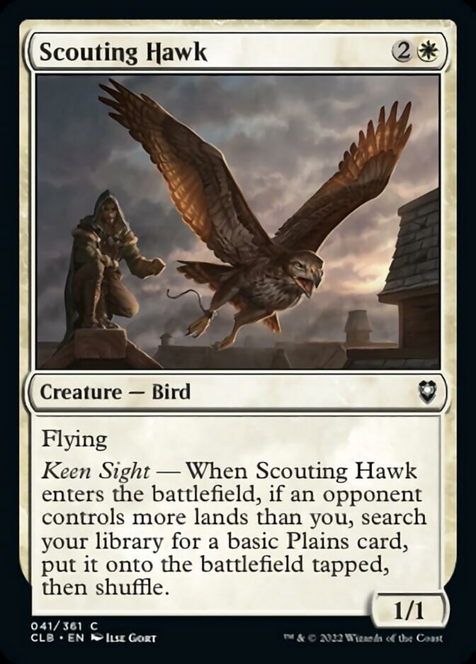 Scouting Hawk [Commander Legends: Battle for Baldur's Gate] | Tabernacle Games