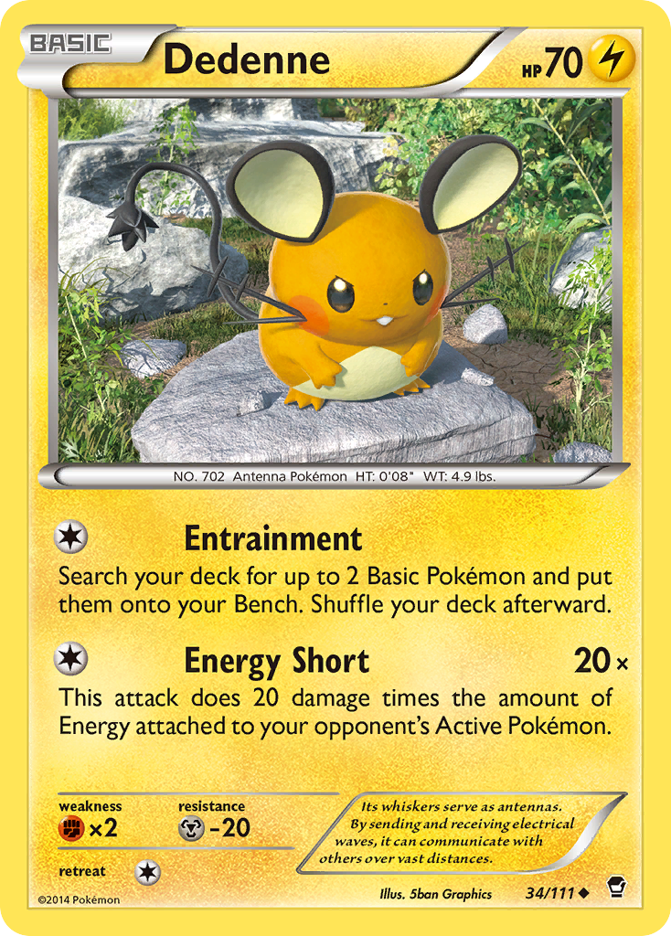 Dedenne (34/111) [XY: Furious Fists] | Tabernacle Games