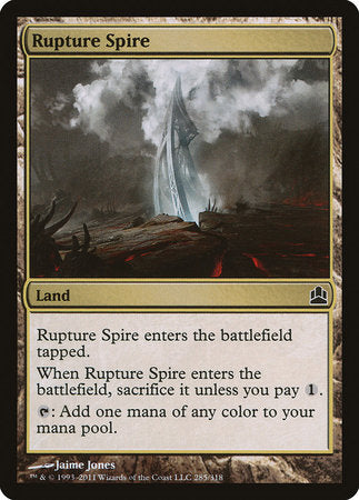 Rupture Spire [Commander 2011] | Tabernacle Games