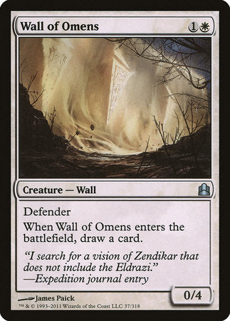 Wall of Omens [Commander 2011] | Tabernacle Games