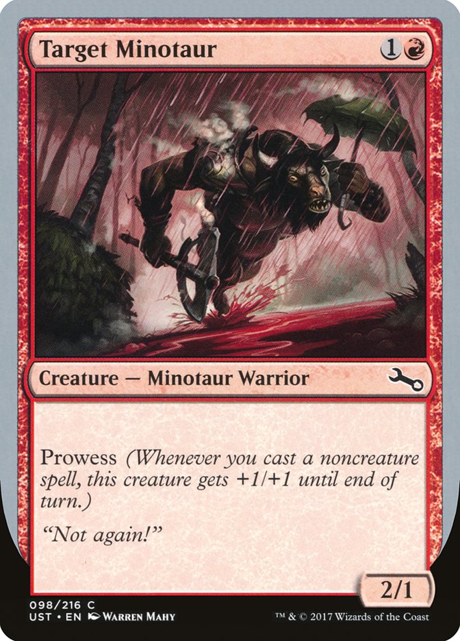 Target Minotaur (Rain Art) [Unstable] | Tabernacle Games