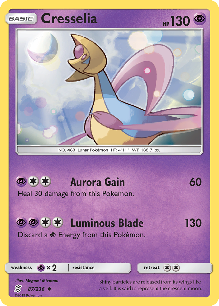 Cresselia (87/236) [Sun & Moon: Unified Minds] | Tabernacle Games