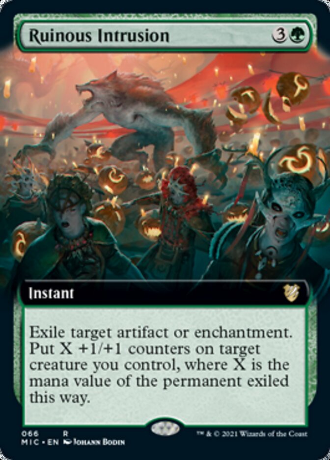 Ruinous Intrusion (Extended) [Innistrad: Midnight Hunt Commander] | Tabernacle Games