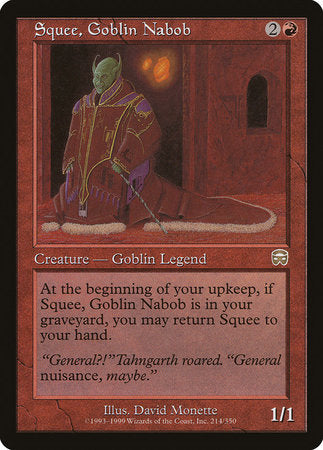 Squee, Goblin Nabob [Mercadian Masques] | Tabernacle Games