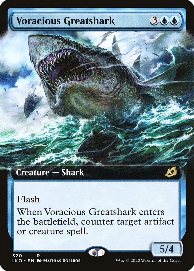 Voracious Greatshark (Extended Art) [Ikoria: Lair of Behemoths] | Tabernacle Games