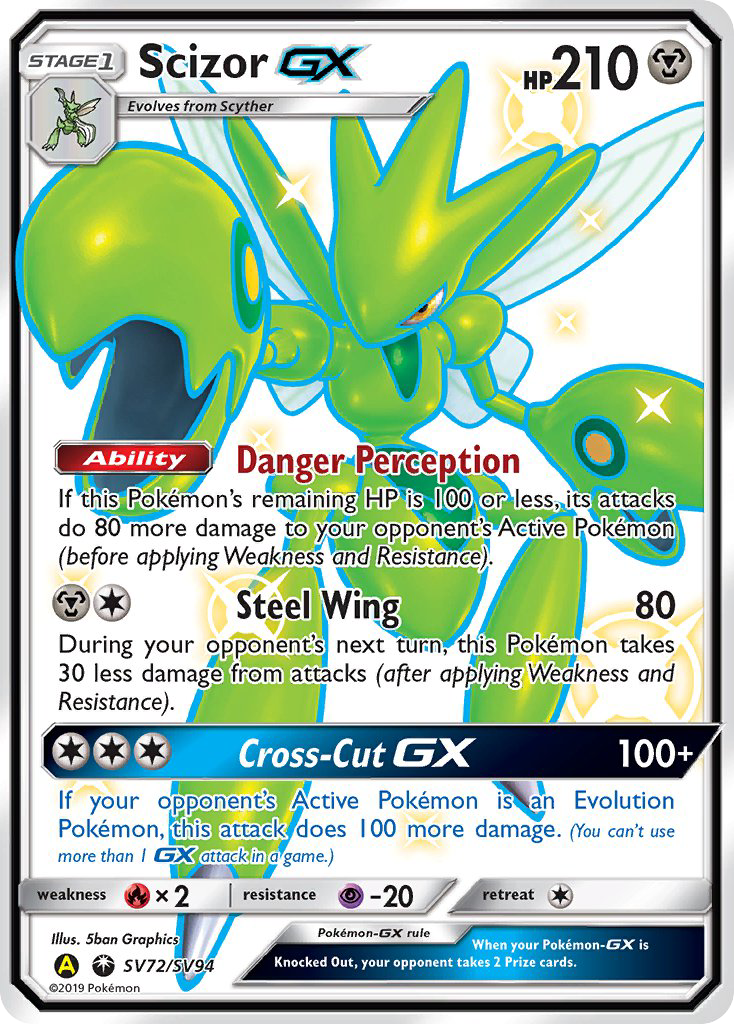 Scizor GX (SV72/SV94) [Sun & Moon: Hidden Fates - Shiny Vault] | Tabernacle Games