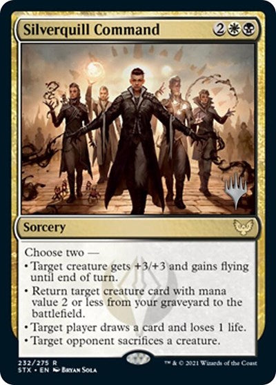 Silverquill Command (Promo Pack) [Strixhaven: School of Mages Promos] | Tabernacle Games